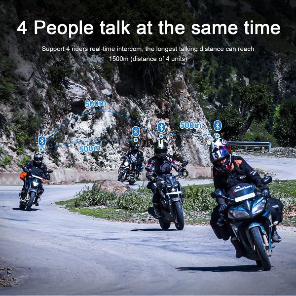 EJEAS V4 Plus Helmet Bluetooth Intercom