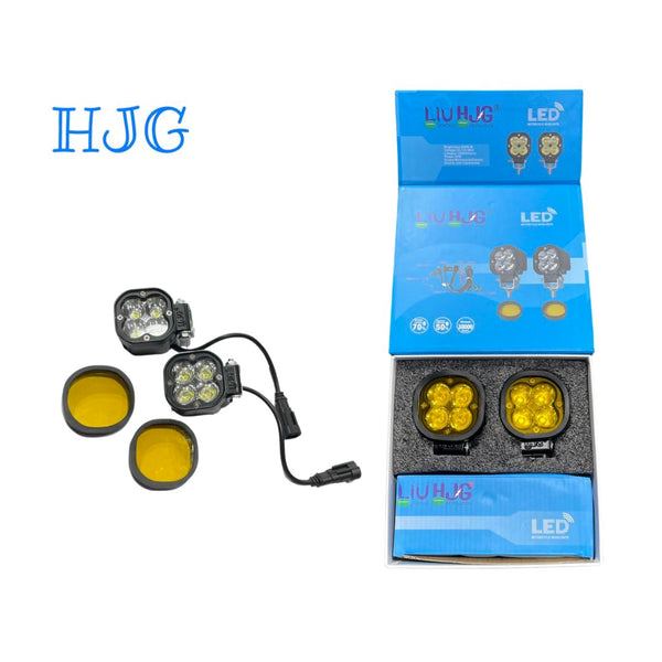 HJG 4 LED 40W fog lamp with Wiring Harness, Switch and Filter HJG