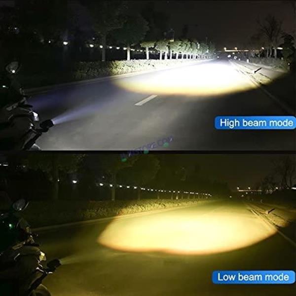 HJG Mercedes Y Lens Ultra Wide LED Fog Lights White/Yellow – Pair with Wiring Harness & Switch
