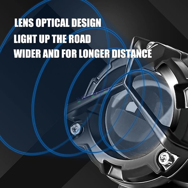 HJG Mercedes Y Lens Ultra Wide LED Fog Lights White/Yellow – Pair with Wiring Harness & Switch