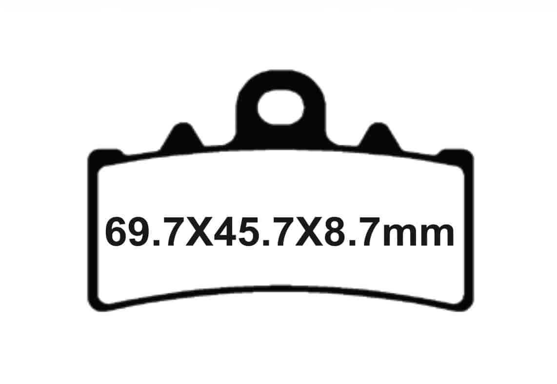 IGNYX Copper Sintered Front Brake Pads For Aprilia RS 457 - SNT-F228 IGNYX