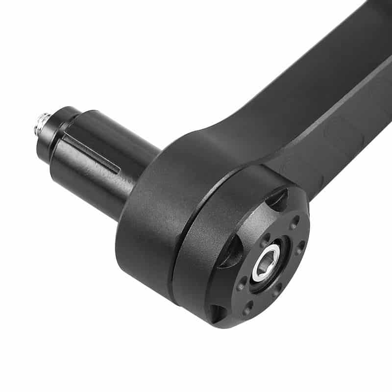 Imported Universal CNC Bar-End Mirror Set (Round) | 360 Adjustable | Blue Anti-Glare Lens - (2004-276) Imported