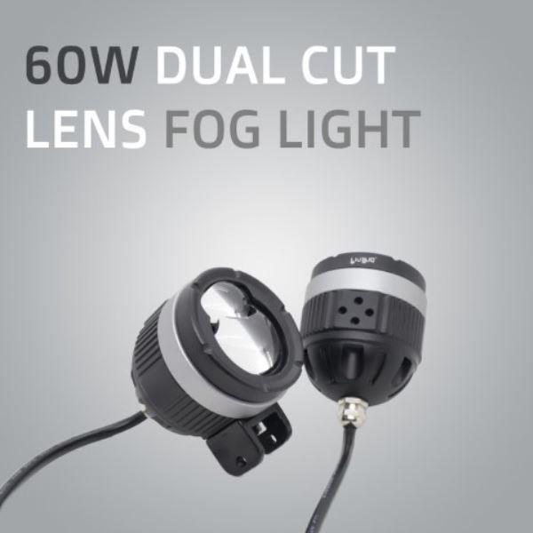 HJG 124 P49 Dual Lens Fog Light – 120W LED (White/Yellow Beams) HJG