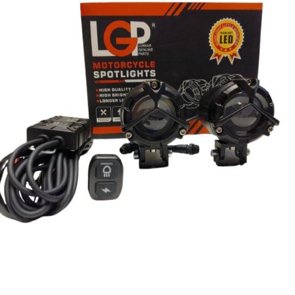 LGP Dk 350 Mercedes Ultra Wide Driving Fog Lights White/yellow With Wiring Harness And Wireless Button Switch 60w-LGP11350 LGP