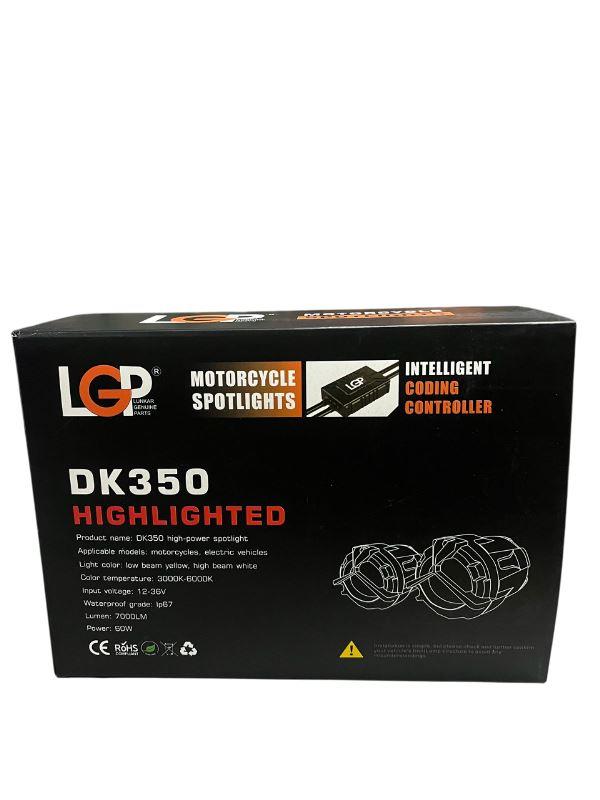 LGP Dk 350 Mercedes Ultra Wide Driving Fog Lights White/yellow With Wiring Harness And Wireless Button Switch 60w-LGP11350 LGP