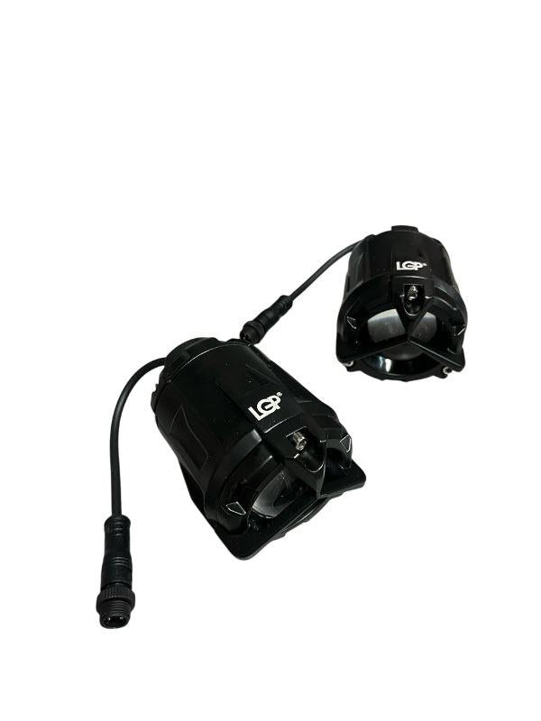 LGP Dk 350 Mercedes Ultra Wide Driving Fog Lights White/yellow With Wiring Harness And Wireless Button Switch 60w-LGP11350 LGP