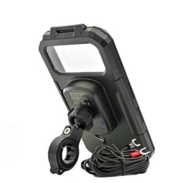 LGP MB11H Handlebar Mount Waterproof Mobile Holder with 15W Wireless & Usb-C Charger