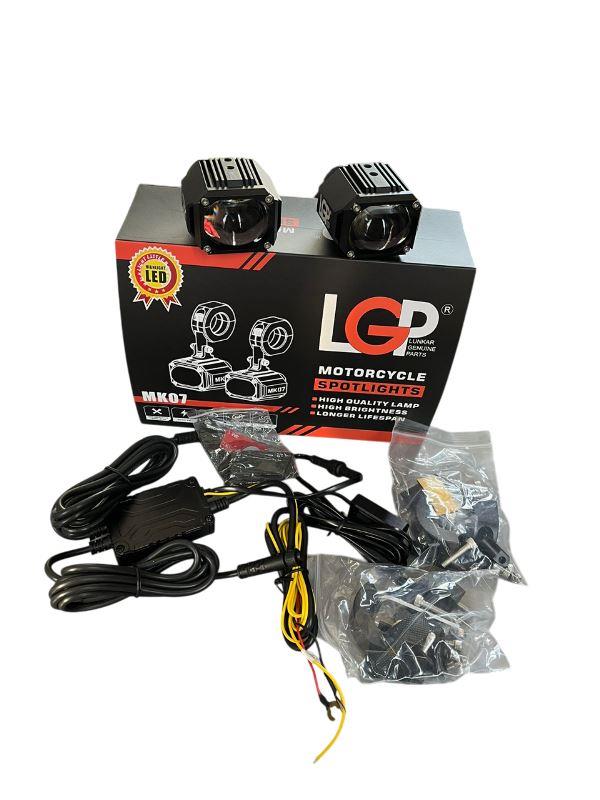 LGP Mk07 Spotlight Ip67 Waterproof Auxiliary Lights With Harness Compatible For All Motorcycles And Cars-LGP11125 LGP