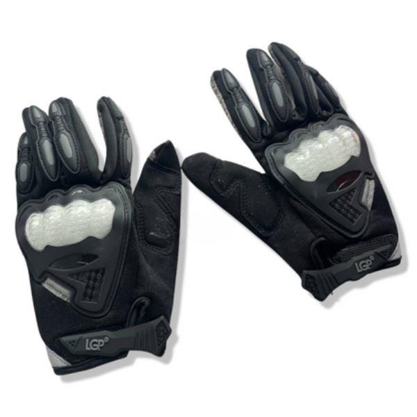 LGP Motocross Riding Gloves (Black/Grey)