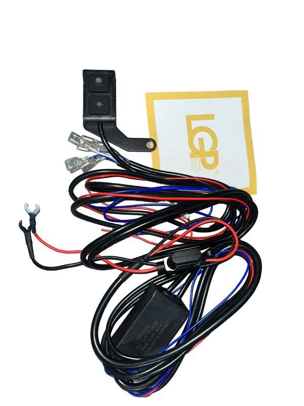 LGP Premium Wire Harness Dual Colour – With Dual Switch/Relay/Fuse/Flasher-AUX11204 LGP