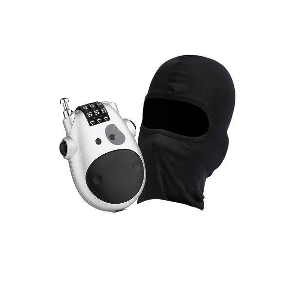 LGP Ridex -Combo TBOLT Balaclava-Black/Cable Lock Silver LGP
