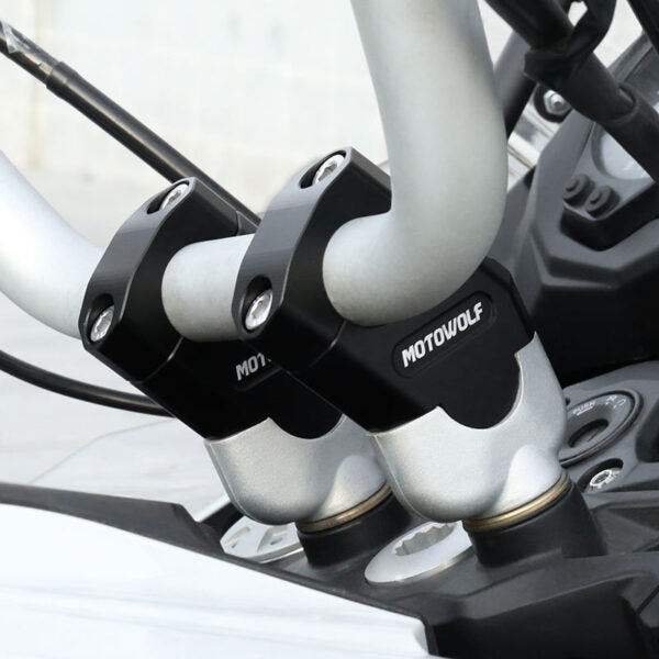 Motowolf Motorcycle Buggy Modified Caliber Faucet Seat / Variable Diameter Handlebar Raiser (MDL 3517) Motowolf