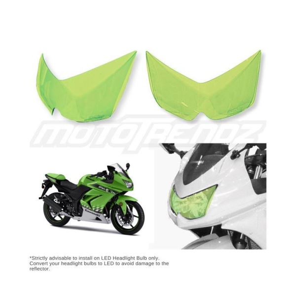 Mototrendz-Headlight Screen Protector For Kawasaki Ninja 250R (2008-2012) Mototrendz