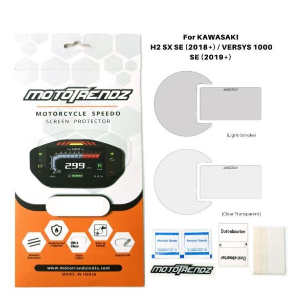 Mototrendz-Motorcycle Speedo Screen Protector For Kawasaki Versys 1000 (2019+) / H2 SX SE (2018+) Mototrendz