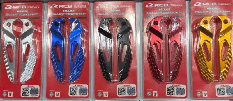 RCB-Alloy Rear Footstep For Yamaha Aerox 155 01FS011 (Silver) RCB