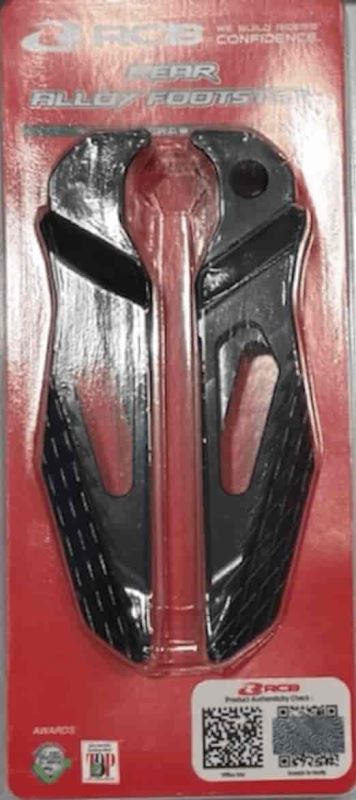RCB-Alloy Rear Footstep For Yamaha Aerox 155 01FS011 (Black) RCB