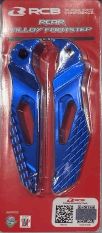 RCB-Alloy Rear Footstep For Yamaha Aerox 155 01FS011 (Blue) RCB