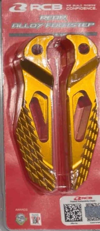 RCB-Alloy Rear Footstep For Yamaha Aerox 155 01FS011 (Gold) RCB