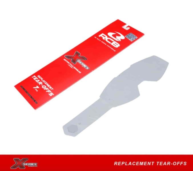 RCB-Goggles Tear Offs (7pcs/pack)-01GL005Z RCB