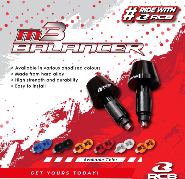 RCB-Handlebar Weight Balancer M3-01BL003 (Gold) RCB