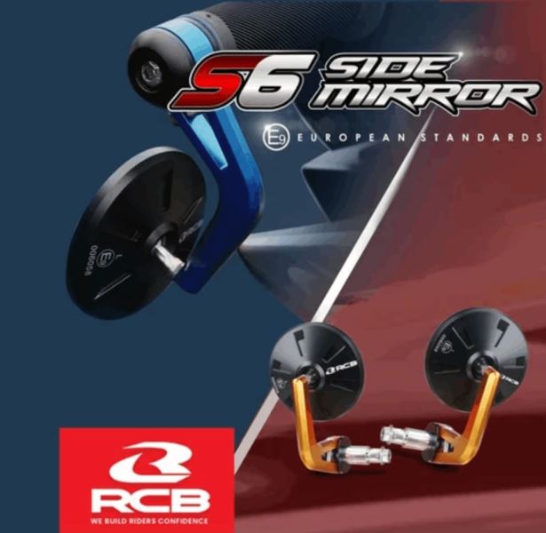 RCB-S6 Alloy Side Mirror Bar-End-01MR007 (Blue) RCB