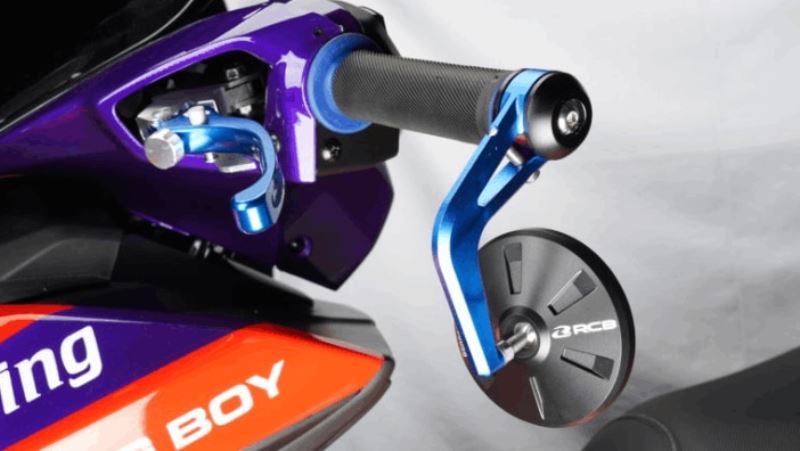 RCB-S6 Alloy Side Mirror Bar-End-01MR007 (Blue) RCB