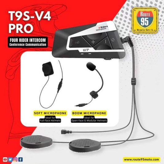 Route95-T9S V4 Pro Bluetooth Intercom Route95
