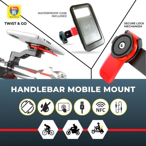 Route95-Twist & Go Handle Bar Phone Mount Route95
