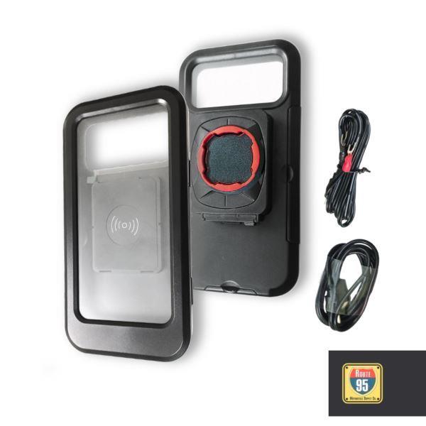 Route 95-Waterproof Case With Wireless Charging For Twist & Go Phone Mount Route95