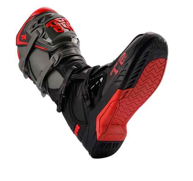 Tiger Racing-MTR T2 Motocross Offroad Boots (Grey Red) Tiger Racing