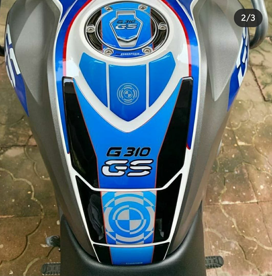 BMW 310GS Tank Pad Fuel Pad Gas Pad Set Imported