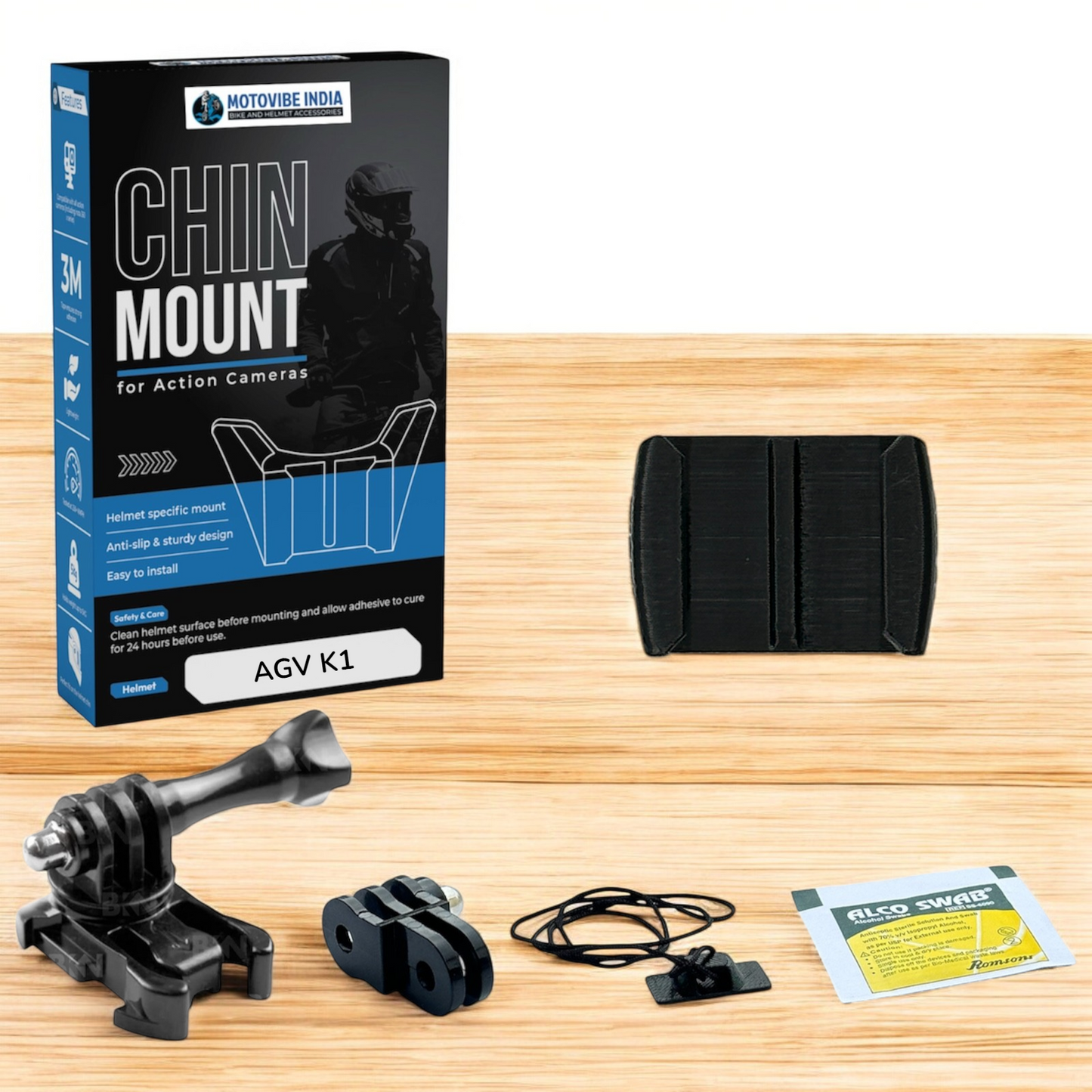AGV K1-K1s Helmet Chin Mount by Motovibe Motovibe