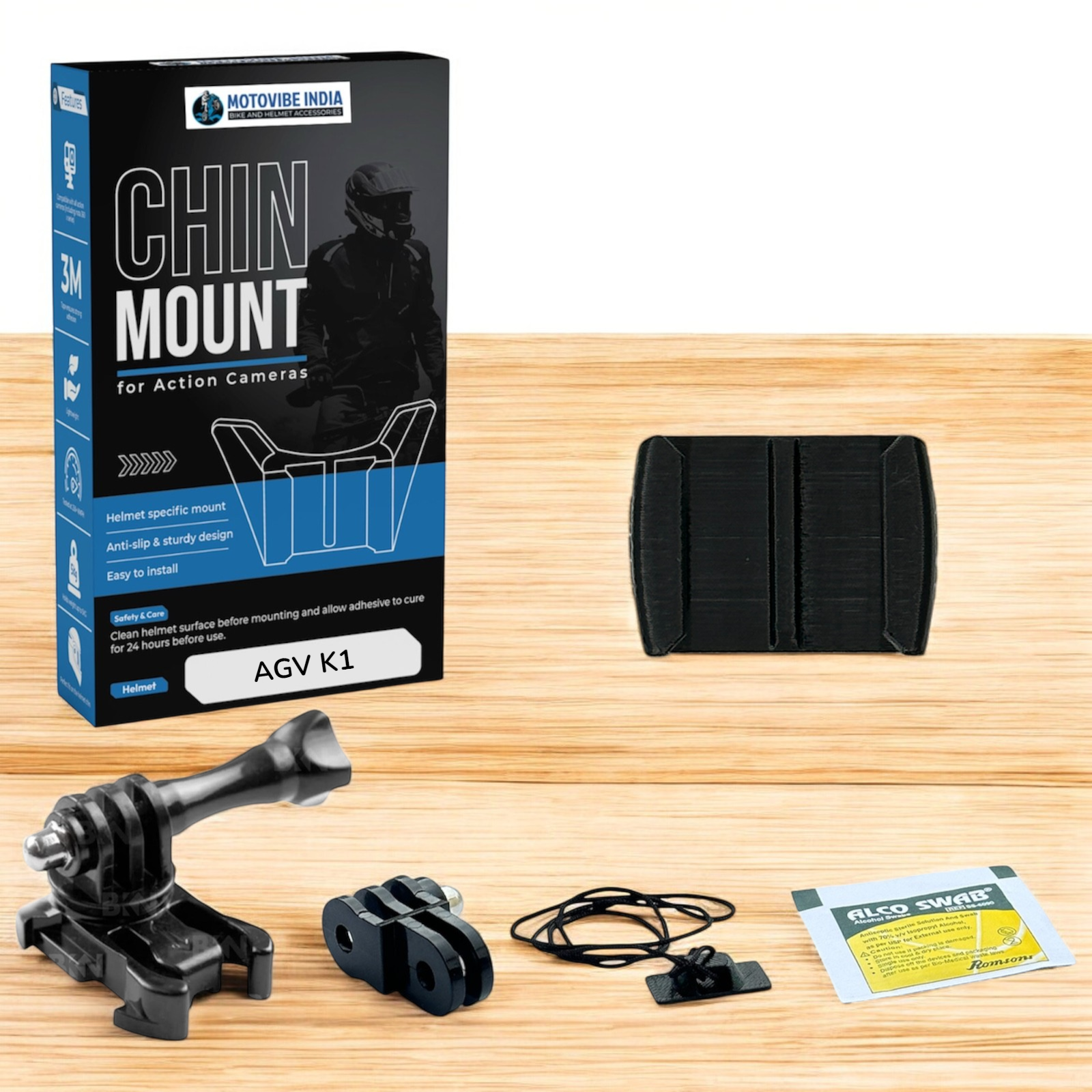 AGV K1-K1s Helmet Chin Mount by Motovibe Motovibe