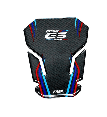 BMW 310GS 5D Carbon Fibre Tank Pad, Fuel Pad &amp; Gas Cap Set Imported