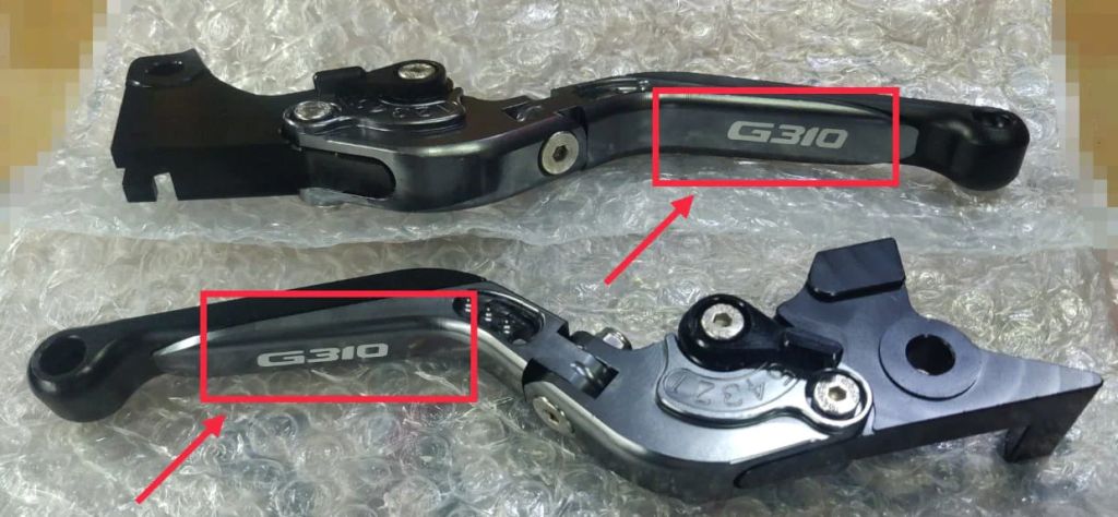 Adjustable Lever BMW 310GS 310R Red/Blue - Imported Imported