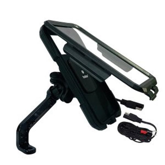 BOBO-BM11H PRO PLUS Fully Waterproof Bike Phone Holder with PRO PLUS Vibration Damper (with Fast 15W Wireless Charger USB-C Input/Output Port) Motorcycle Mobile Mount-BB-BM-011-122001 BOBO GEARS