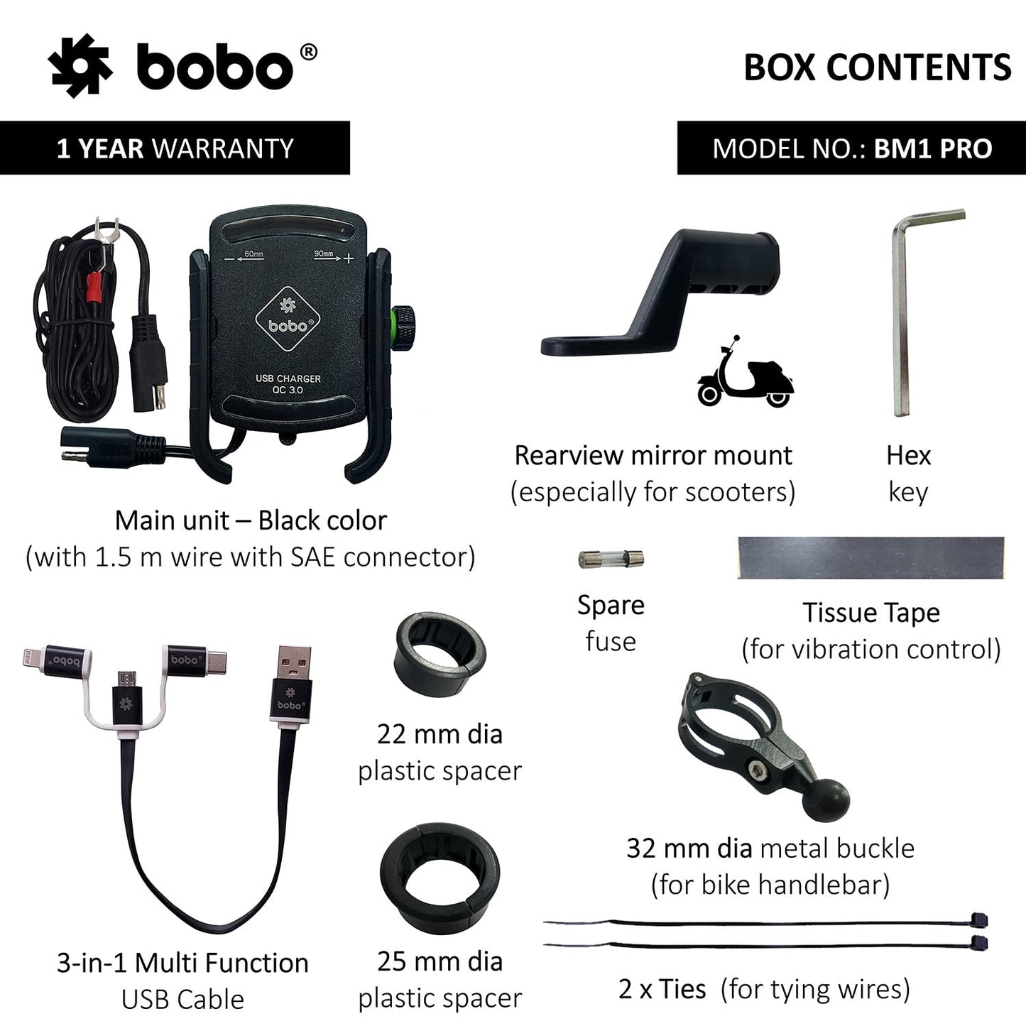 BOBO-BM1 PRO Jaw-Grip Mobile Holder BOBO GEARS