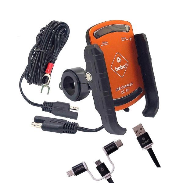 BOBO-BM1 PRO Jaw-Grip Mobile Holder (Orange)-BB-BM-001-011005 BOBO GEARS