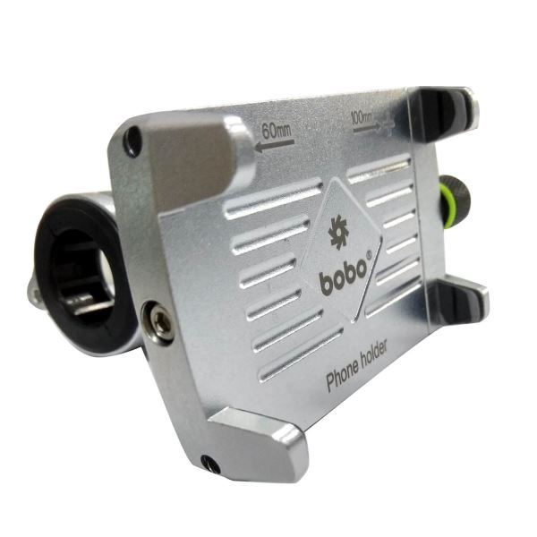 BOBO-BM3 Claw-Grip Aluminum Bike / Cycle Phone Holder Motorcycle Mobile Mount (Silver)-BB-BM-003-001004 BOBO GEARS