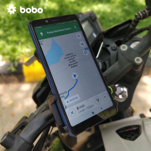 BOBO-BM3 Claw-Grip Aluminum Bike / Cycle Phone Holder Motorcycle Mobile Mount (Blue)-BB-BM-003-001003 BOBO GEARS