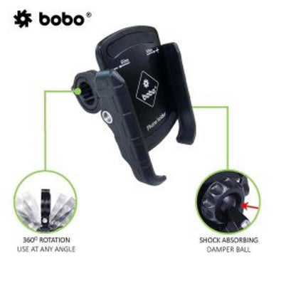 BOBO-BM4 Jaw-Grip Bike / Cycle Phone Holder Motorcycle Mobile Mount-BB-BM-004-001001 BOBO GEARS