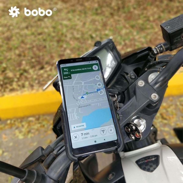BOBO-BM4 Jaw-Grip Bike / Cycle Phone Holder Motorcycle Mobile Mount (Silver)-BB-BM-004-001004 BOBO GEARS