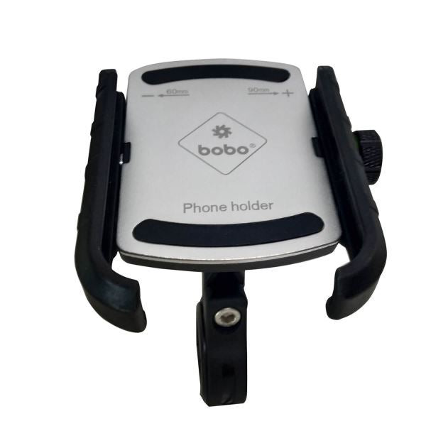 BOBO-BM4 Jaw-Grip Bike / Cycle Phone Holder Motorcycle Mobile Mount (Silver)-BB-BM-004-001004 BOBO GEARS