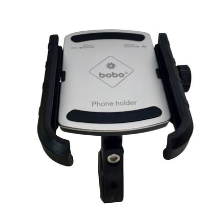 BOBO-BM4 Jaw-Grip Bike / Cycle Phone Holder Motorcycle Mobile Mount (Silver)-BB-BM-004-001004 BOBO GEARS