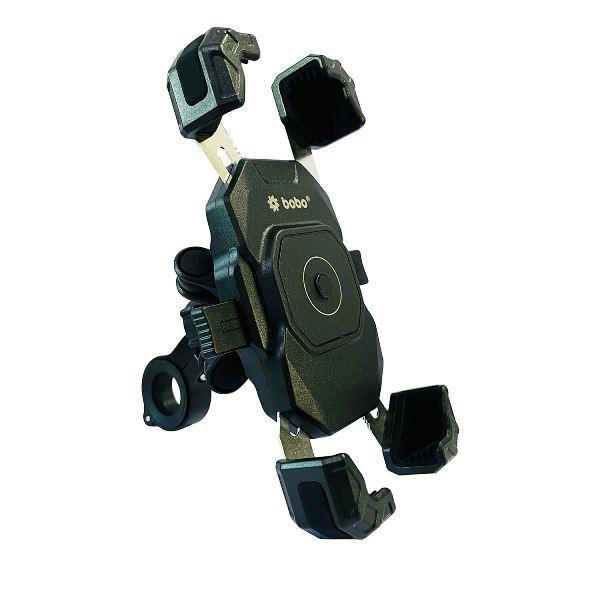 BOBO BM20 PRO PLUS Four Corners Secure Grip with PRO PLUS Vibration Damper Bike / Cycle Phone Holder Motorcycle Mobile Mount-BB-BM-020-021001 BOBO GEARS