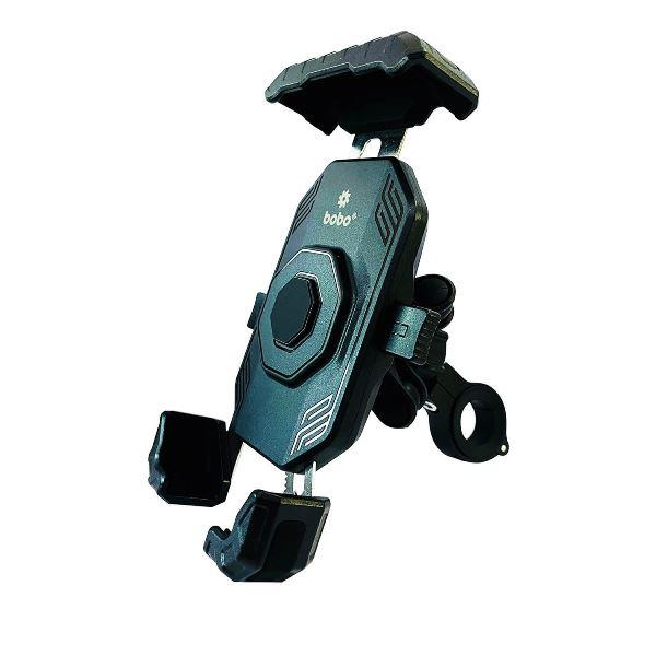 BOBO BM21 PRO PLUS Top & Bottom Corners Secure Grip with PRO PLUS Vibration Damper Bike / Cycle Phone Holder Motorcycle Mobile Mount-BB-BM-021-021001 BOBO GEARS