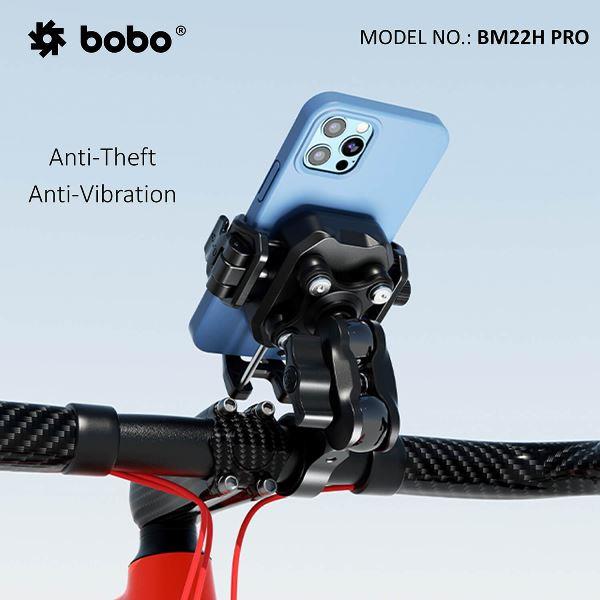 BOBO BM22M PRO Mirror Mount Anti-Vibration Anti-Theft Bike / Cycle Phone Holder Motorcycle Mobile Mount (BB-BM-022-112001) BOBO GEARS