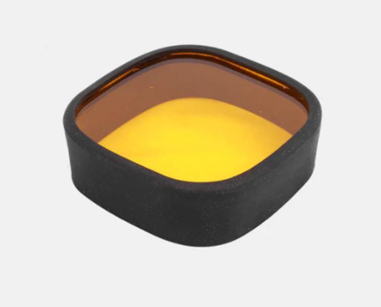 HJG 4 LED Square White With Yellow Filter – Auxillary Light for Motorcycles – pair HJG