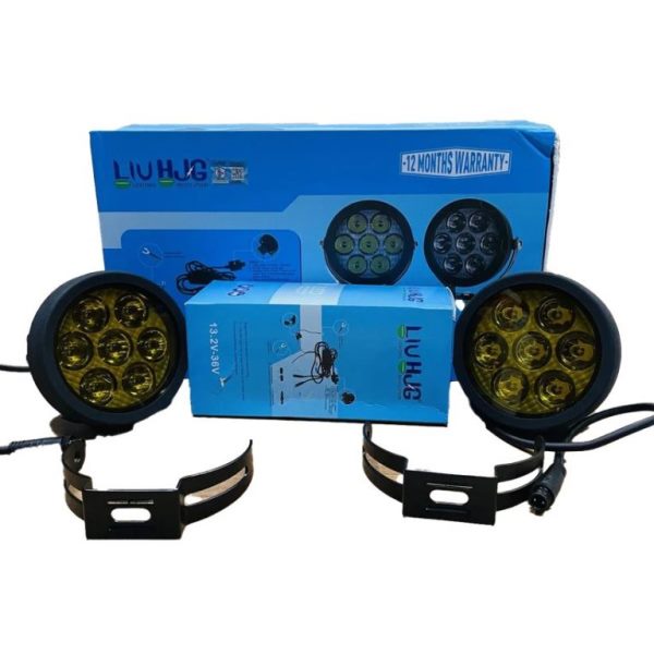 HJG 70W+70W Round Led Light with Wire harness and Lumen Controller HJG