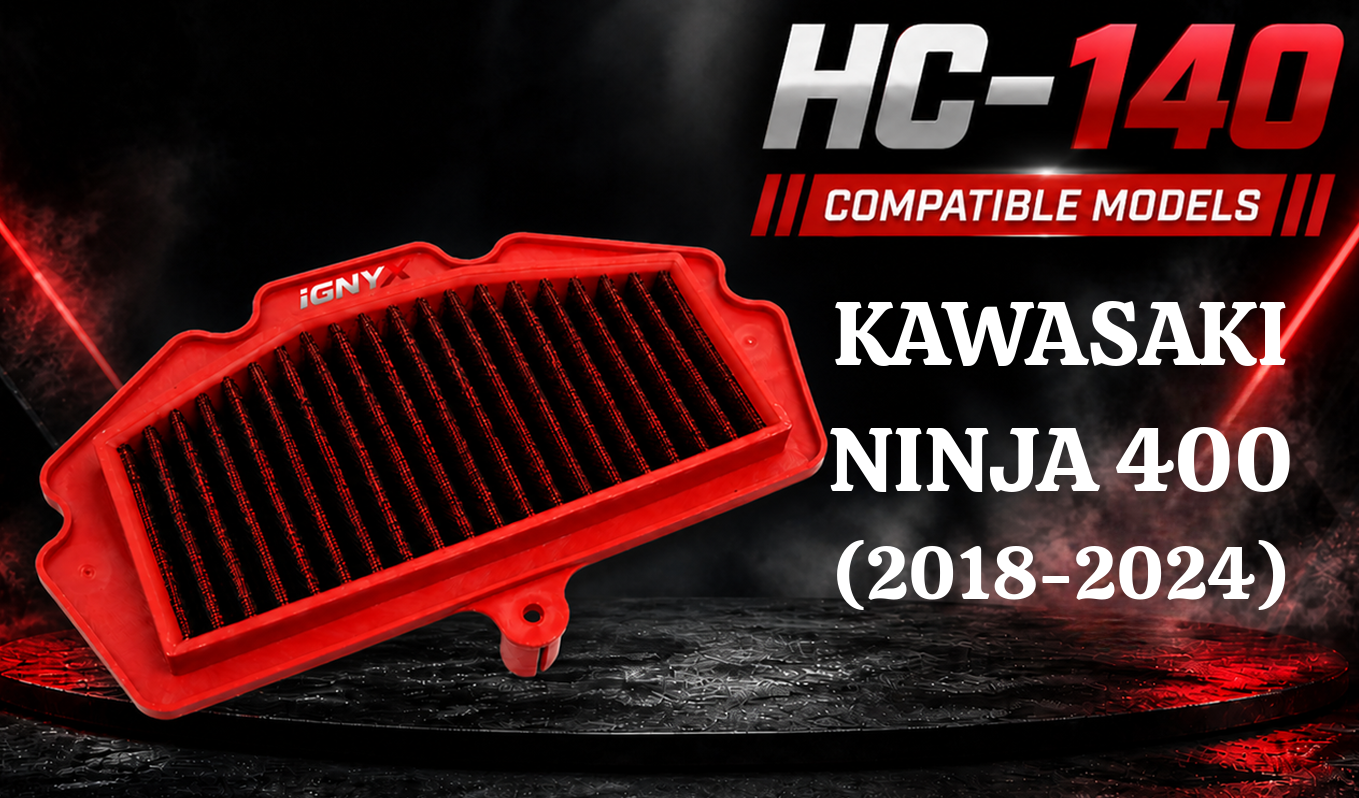 IGNYX Air Filter For Kawasaki Ninja 400 2018-2024 (HC 140) IGNYX
